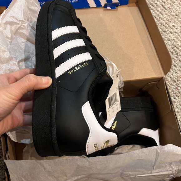 adidas Superstar J 'Core Black' B23642 - Picture 10 of 17